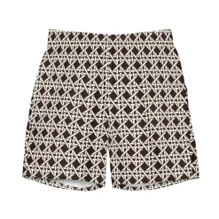 Brown Cane Swim Trunks