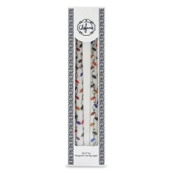 Christmas Lights Painted Tapers