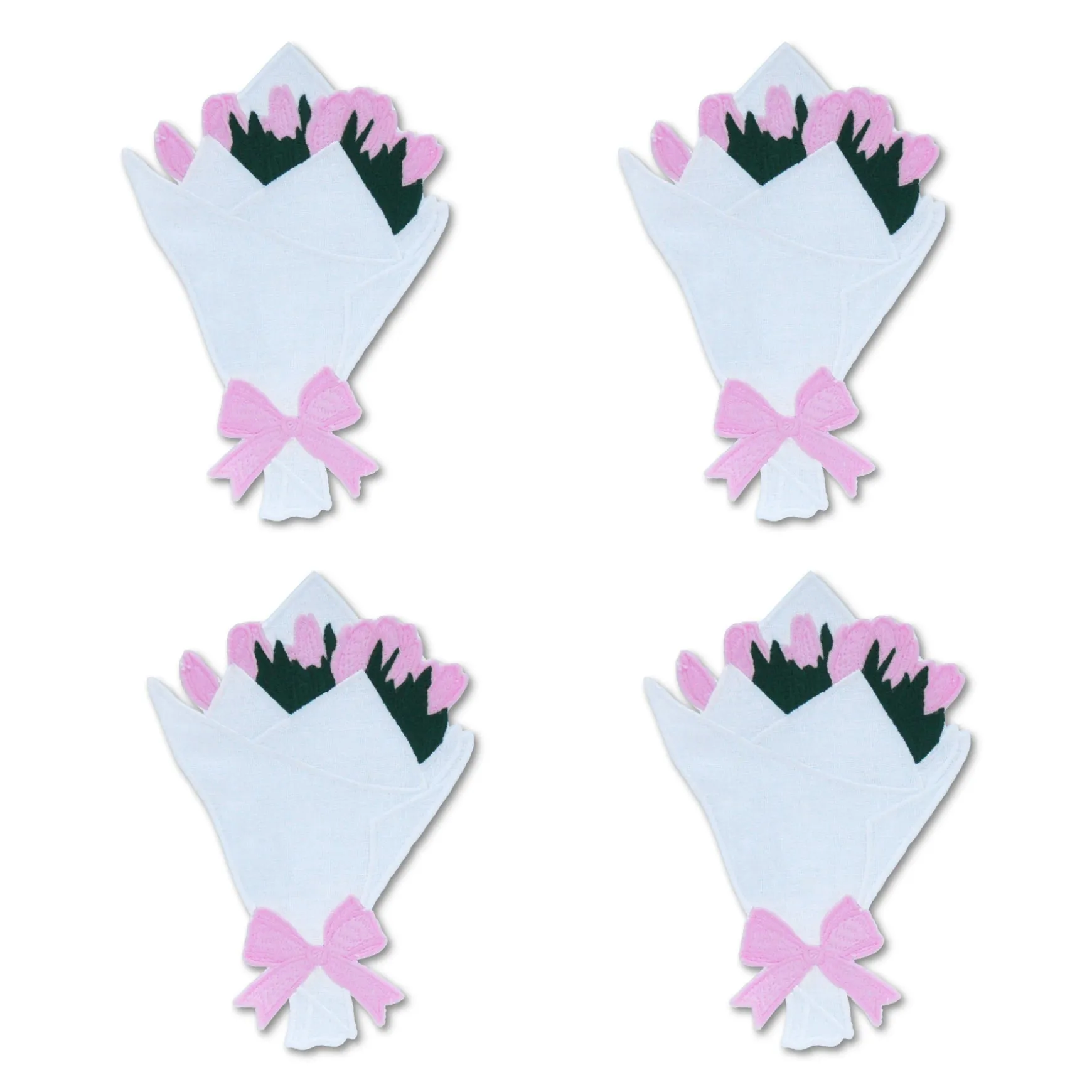 Flower Bouquet Cocktail Napkins (4)