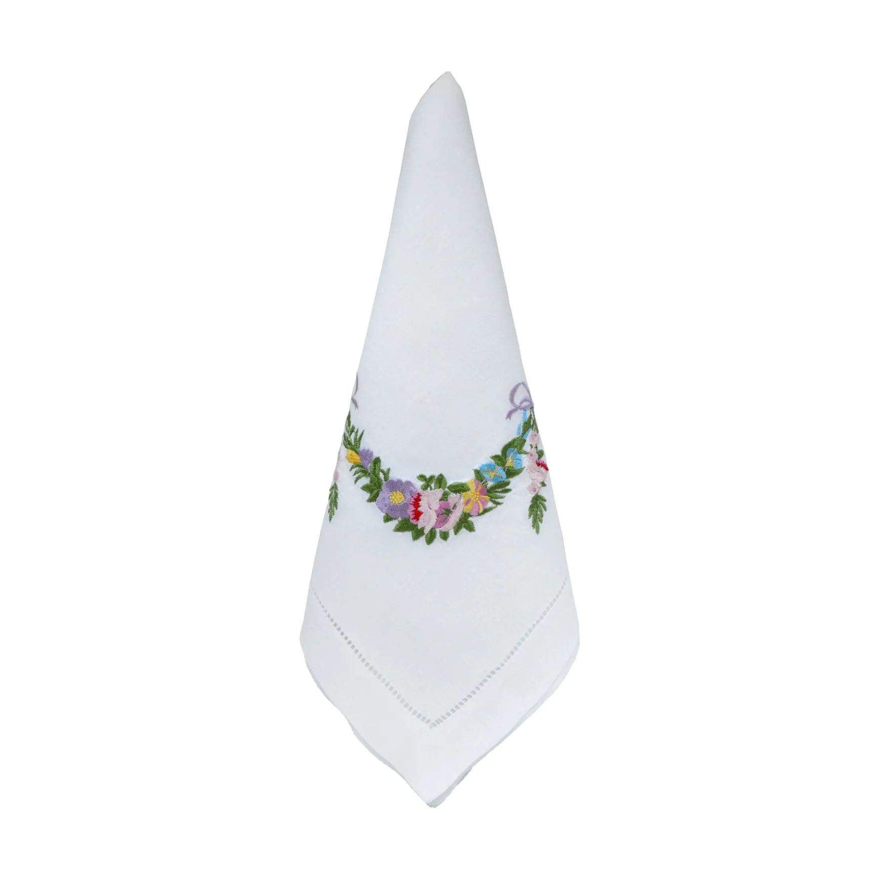 Flower Garland Dinner Napkins (4)