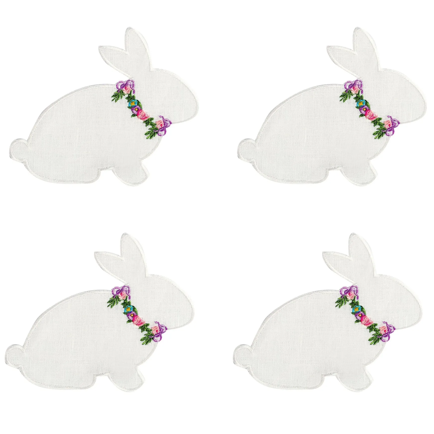 Garland Bunny Cocktail Napkins (4)