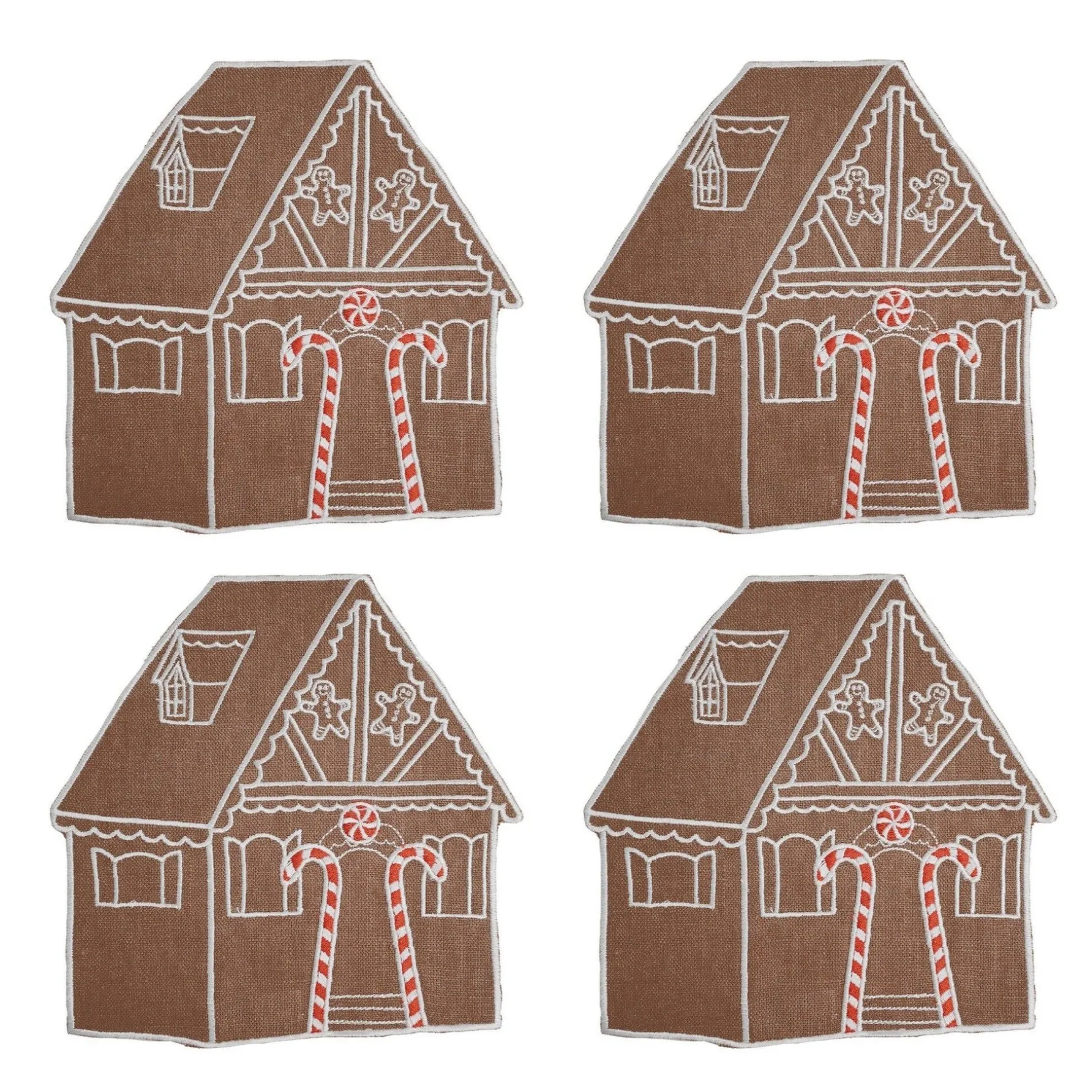 Gingerbread House Cocktail Napkins (4)