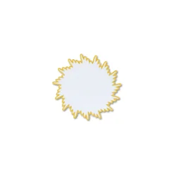 Gold Sunburst Cocktail Napkins (4)