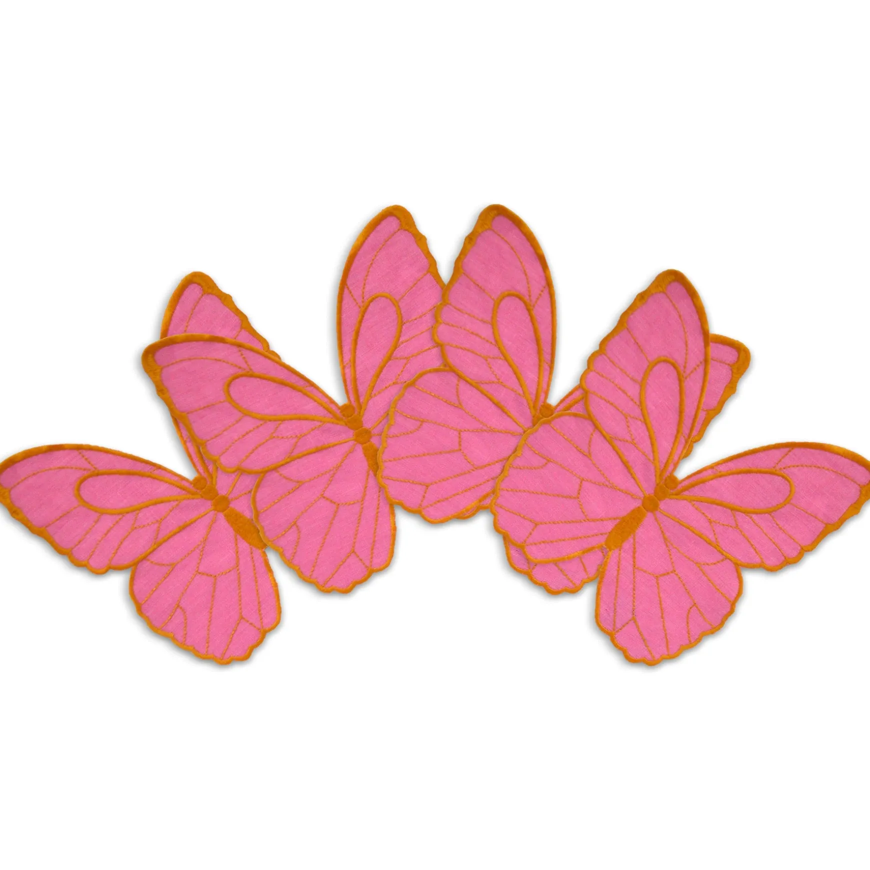 Golden Butterfly Cocktail Napkins (4)