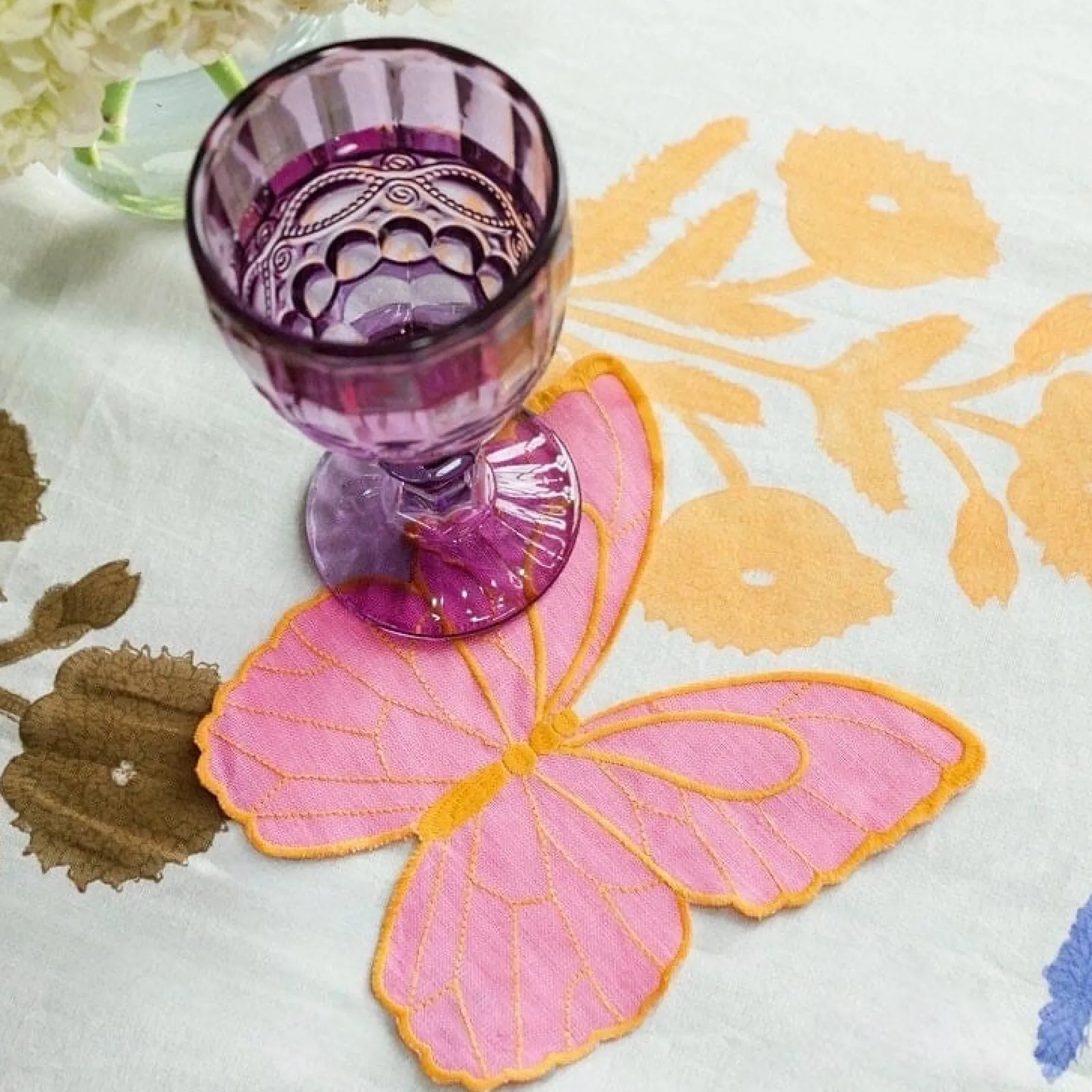 Golden Butterfly Cocktail Napkins (4)