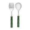 Green "Bamboo" Serving Pieces (2)