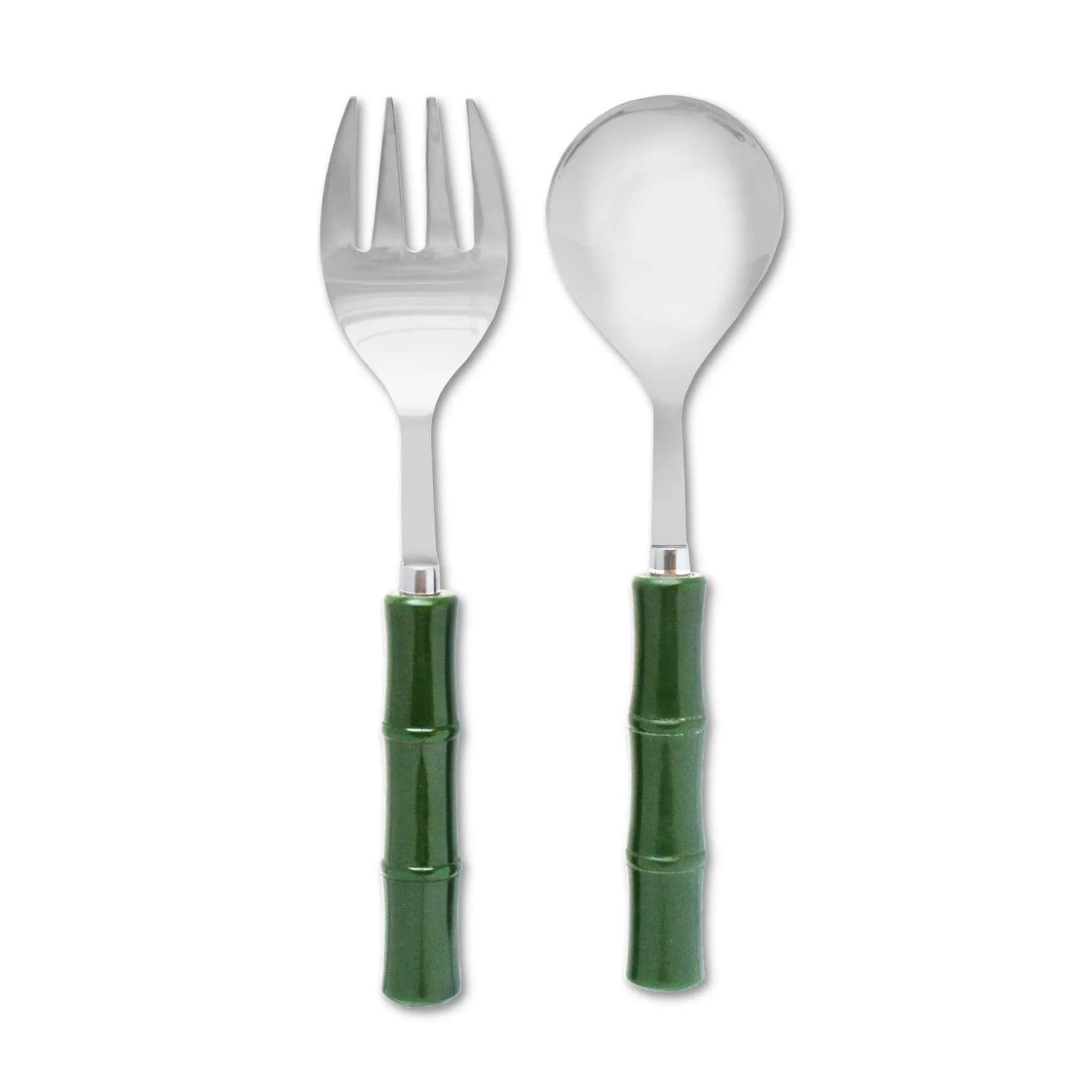 Green "Bamboo" Serving Pieces (2)