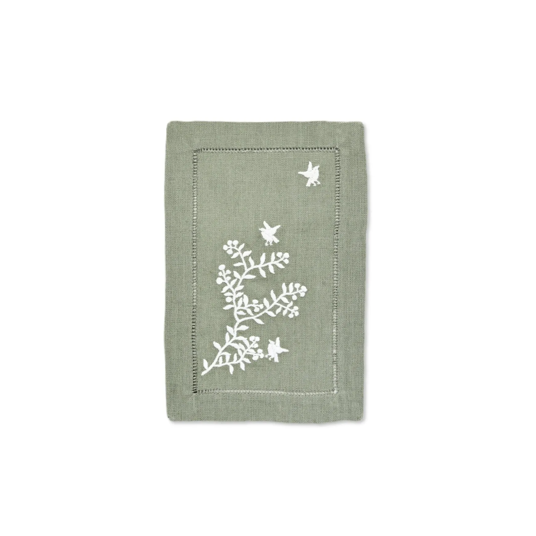 Green Chinoiserie Cocktail Napkins (4)
