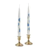 Hydrangea Painted Tapers (2)
