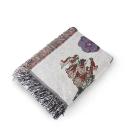 Knitted Flower Blanket
