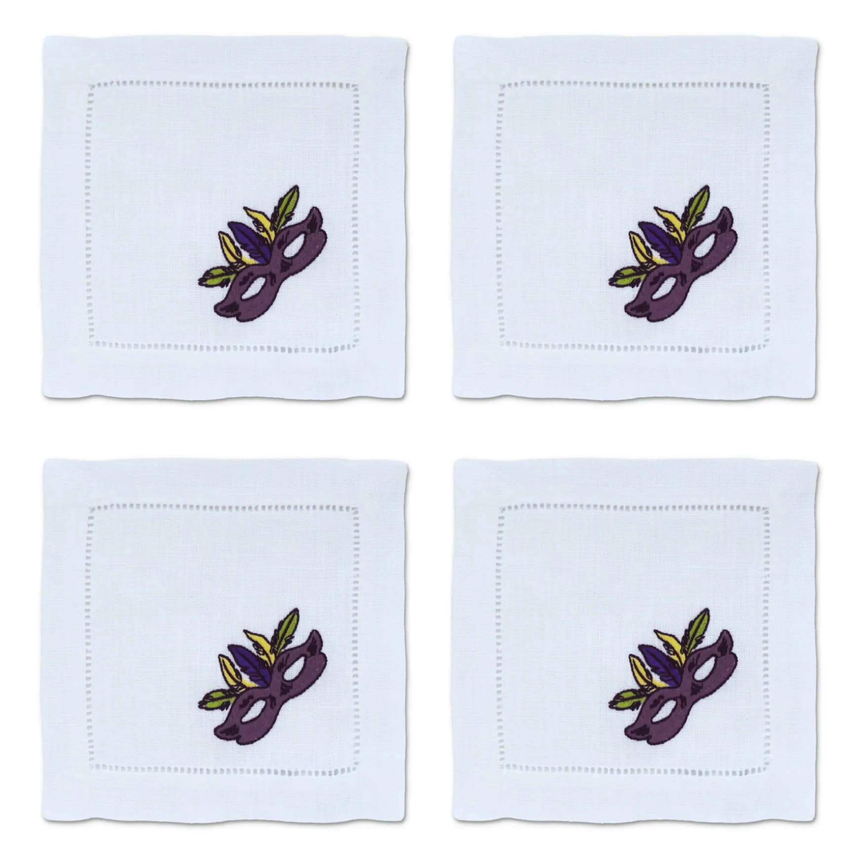 Mardi Gras Cocktail Napkins (4)