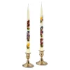 Painted Fall Fruit Tapers (2)
