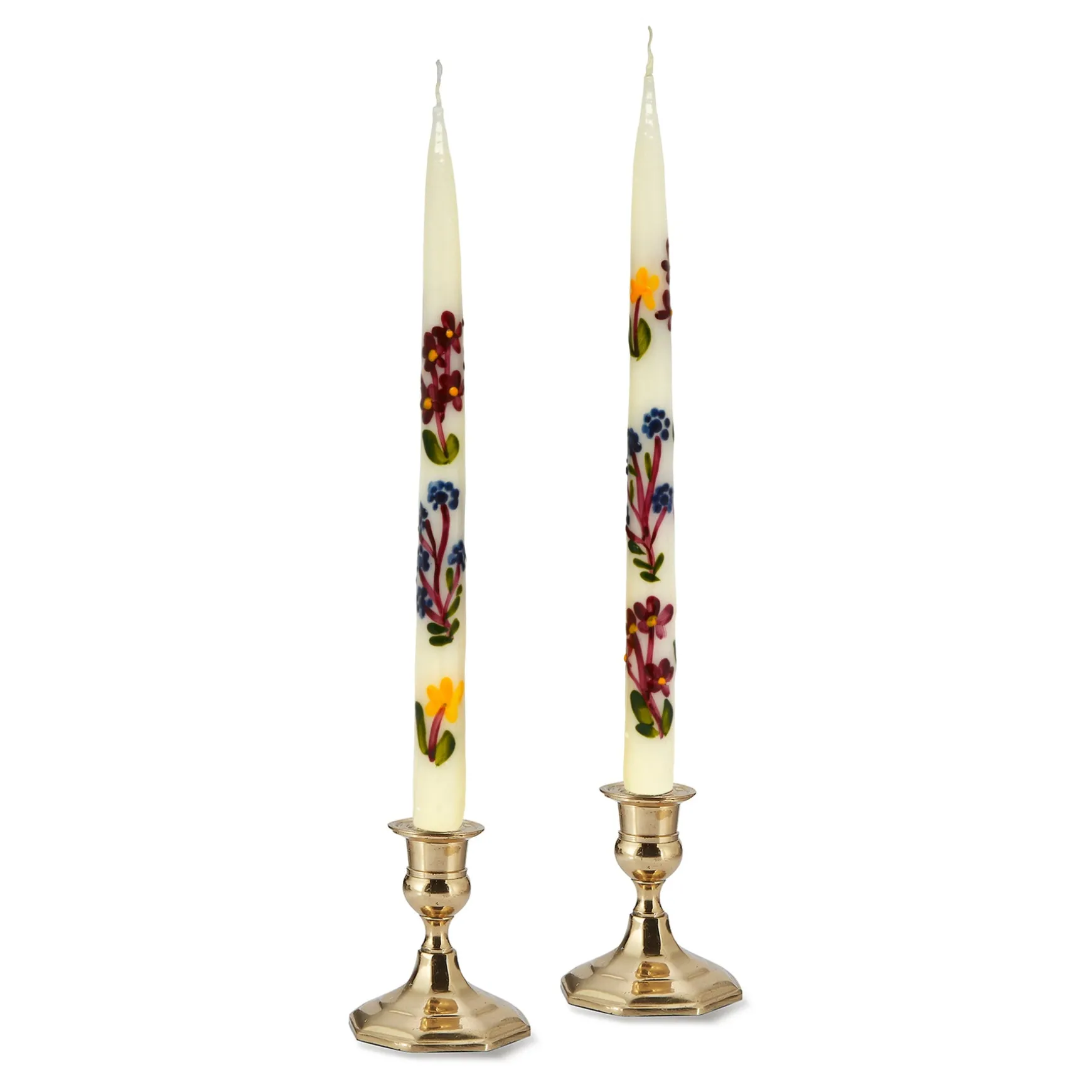 Painted Fall Fruit Tapers (2)