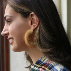 Pastel Fur Hoops