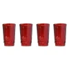 Red Highball Glasses (4)