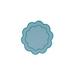 Sea Foam Scalloped Cocktail Napkins (4)