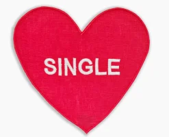 Single/ Taken Heart Cocktail Napkins (4)