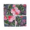 Striped Chintz Cocktail Napkins (4)