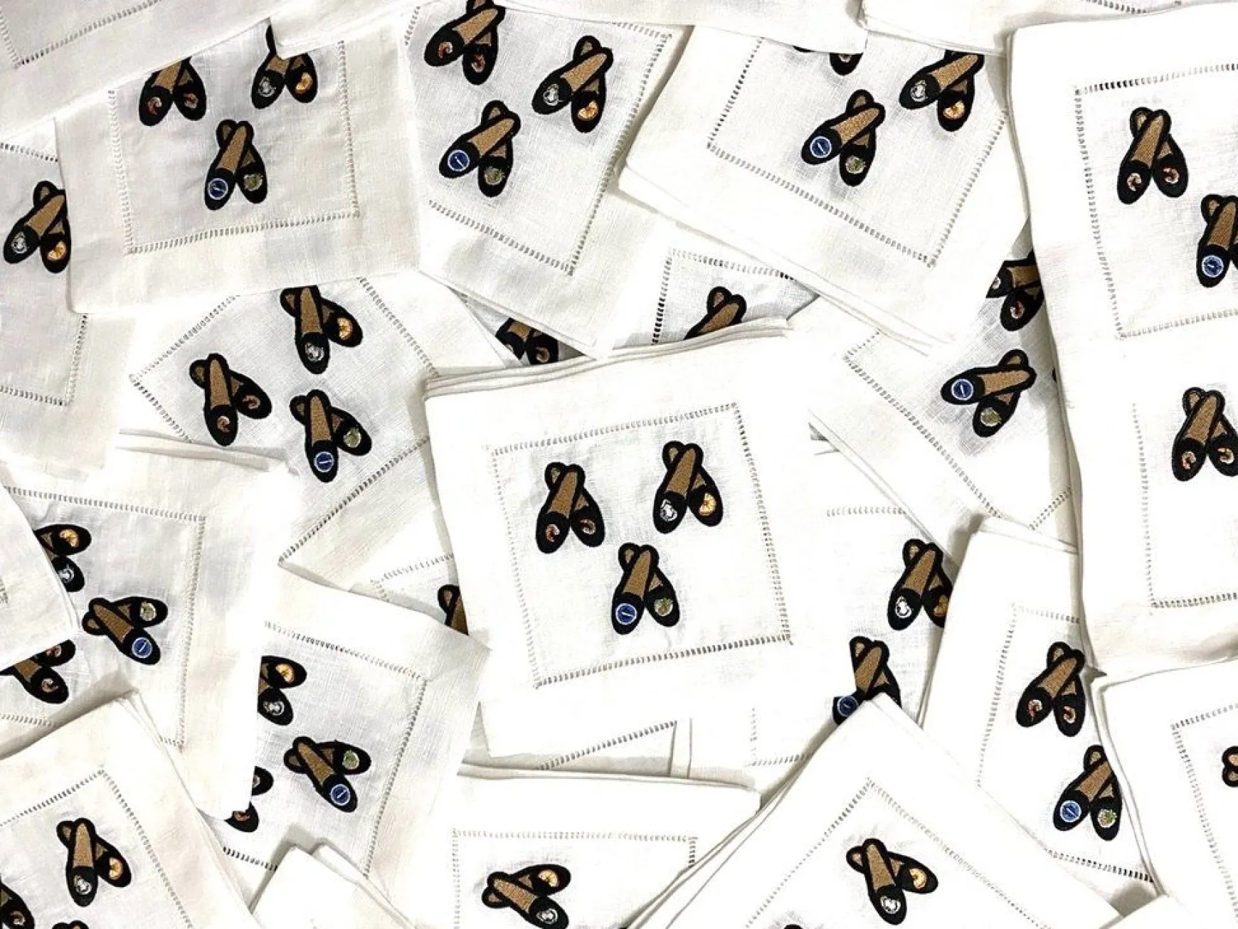 Tuxedo Slipper Cocktail Napkins (4)